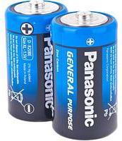 Panasonic Батарейка Тип D  General Purpose 2шт в пленке
