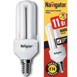 Navigator Лампа энергосберегающая 3U 11 Вт холодный свет Е14 Navigator Лампа энергосберегающая 3U 11 Вт холодный свет Е14