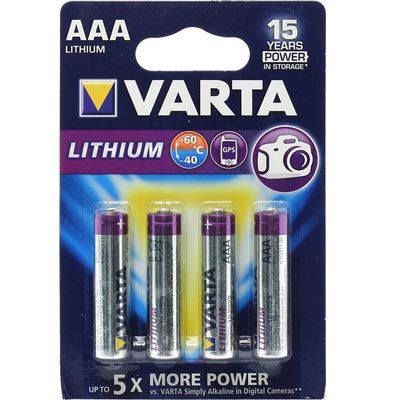 Varta Батарейка Тип ААА 6103 Lithium Professional 4шт Varta Батарейка Тип ААА 6103 Lithium Professional 4шт