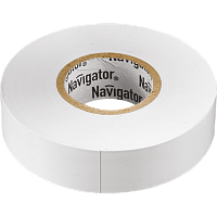 Изолента Navigator толщ 0,18мм, 19мм, 20м, белая