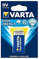 Varta Батарейка Тип "9V" 4922 High Energy 6LR61 1шт/бл