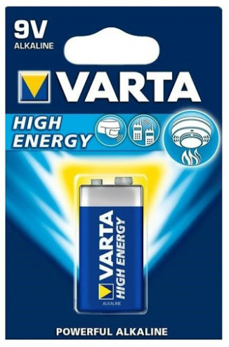Varta Батарейка Тип "9V" 4922 High Energy 6LR61 1шт/бл