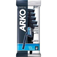  ARKO Men Regular 2 Станок одноразовый  для бритья, двойное лезвие, 5 штук.