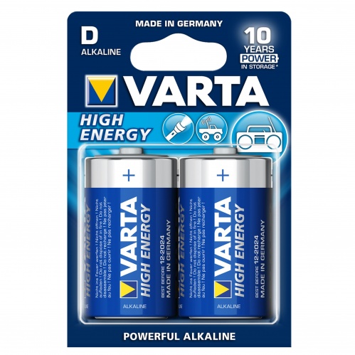 Varta Батарейка Тип D 4920 High Energy 2шт на блистере Varta Батарейка Тип D 4920 High Energy 2шт на блистере
