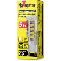 Лампа свд Navigator капсуль 5Вт 230В G9 теплый свет