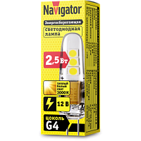 Navigator Лампа  NLL-S-G4-2.5-12-3K теплый свет
