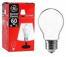 Лампа накаливания GE груша 60Вт E27 матовая
