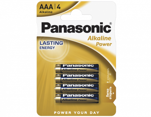 Panasonic Батарейка Тип AAА Alkaline 4шт