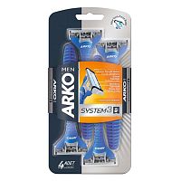  ARKO MEN Станок для бритья System3 3 лезвия 4шт