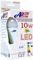 Aktiv Electro Лампа светодиодная LED-A60-Premium 10Вт 220-240В Е27 3000К 980Лм теплый свет