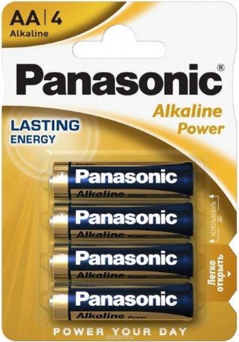 Panasonic Батарейка Тип AA  Alkaline 4шт бл