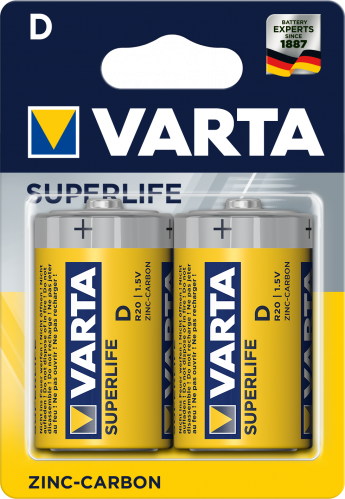 Varta Батарейка Тип D 2020 Super 2шт на блистере Varta Батарейка Тип D 2020 Super 2шт на блистере
