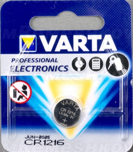 Varta Батарейка 6216 CR1216  1шт/бл