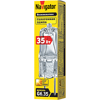 Лампа Navigator галогенная капсуль JCD 35Вт G6.35 230В прозрачная