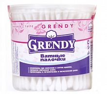 Grendy Палочки ватные  круглая банка 200 шт.