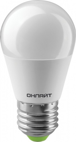 ОНЛАЙТ Лампа светодиодная OLL-G45-10-230-2.7K-E27 теплый свет