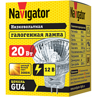 Лампа Navigator галоген с отражателем MR11 20Вт 12В GU4