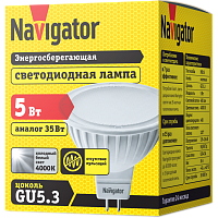 Navigator Лампа светодиодная NLL-MR16-5-230-4.2K-GU5.3 холодный свет