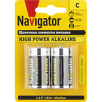 Navigator Батарейка Тип "C" LR14 2шт/бл
