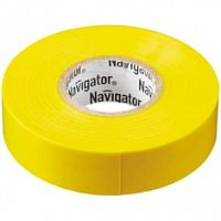 71 231 Изолента Navigator NIT-B15-10/Y (толщ 0.13мм, 15мм, 10м, желтая)