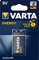 Varta Батарейка Тип "9V"  6LR61  4122 Energy 1шт/бл
