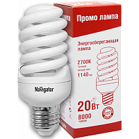 Лампа э/сб  Navigator SF-20W-E27 теплый свет