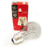 Лампа накаливания GE груша 40Вт E27 прозрачная