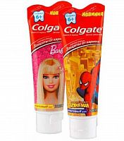 Colgate  Зубная паста Barbie & Spiderman 6+, 75мл