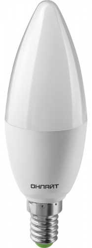 ОНЛАЙТ Лампа светодиодная  OLL-C37-10-230-4K-E14-FR холодный свет