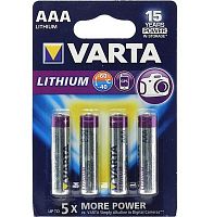 Varta Батарейка Тип ААА 6103 Lithium Professional 4шт