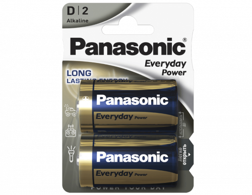 Panasonic Батарейка Тип D Everyday 2шт на блистере Panasonic Батарейка Тип D Everyday 2шт на блистере