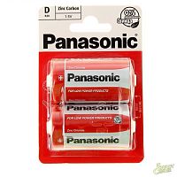 Panasonic Батарейка Тип D Zinc Carbon 2 шт на блистере