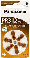 Panasonic Батарейка PR - 312 Н Japan 6шт/бл