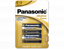 Panasonic Батарейка Тип "C"  Alkaline LR14 2шт/бл